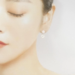 K18YG Bông tai ngọc trai Akoya - Hàng hiệu Chính hãng 868086