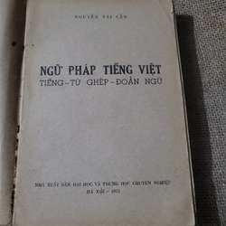 Ngữ  pháp tiếng Việt_  Nguyễn Tài Cẩn _1975_ sách ngôn ngữ tiếng Việt