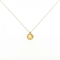 K18YG Mặt dây chuyền Citrine - Hàng hiệu Chính hãng