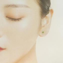 K18YG Tourmaline Bông tai - Hàng hiệu Chính hãng 874128