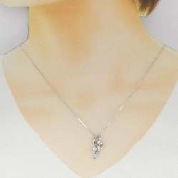 K18WG Paraiba Tourmaline Necklace 0.10CT - Hàng hiệu Authentic 857142