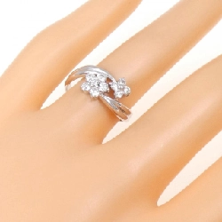 Nhẫn kim cương hoa K18WG 0.50CT - Hàng hiệu Authentic 856875