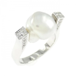 Nhẫn ngọc trai trắng K18WG