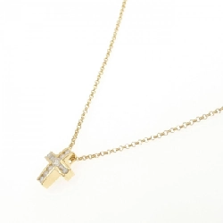 K18YG Dây chuyền kim cương chéo 0.45CT - Hàng hiệu Chính hãng 861071