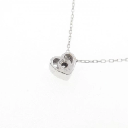 K18WG Dây chuyền kim cương hình trái tim 0.08CT - Hàng hiệu Chính hãng 860693