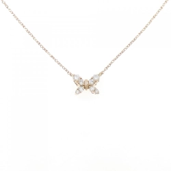 K18PG Bướm Kim Cương Dây Chuyền 0.20CT - Hàng hiệu Chính Hãng