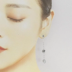 K18WG Bông tai ngọc trai đen - Hàng hiệu Chính hãng 866185