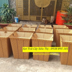 Giỏ mây trưng bày trái cây, giỏ mây đựng trái cây siêu thị chính hãng 478789