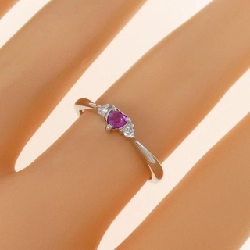 Nhẫn Sapphire PT 0.14CT 673618