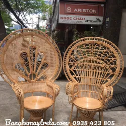 Ghế đuôi công mây tự nhiên decor trang trí 693271