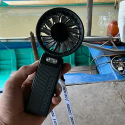 Quạt gió mini cầm tay cũ cầm chắc tay quạt siu mát 570411