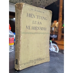 Hiện tượng luận về hiện sinh - GS. Lê Thành Trị