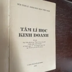 Tâm lý học Kinh doanh do Hội Tâm lý - Giáo dục học Việt Nam 1034480