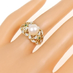 Nhẫn ngọc trai Akoya K18YG/K18WG 7.3mm 665649