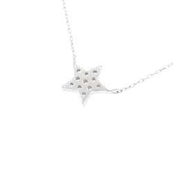 K18WG Ngôi sao Kim cương Dây chuyền 0.09CT - Hàng hiệu Chính hãng 862521