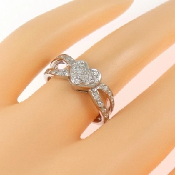 Nhẫn kim cương 750WG hình trái tim 0.30CT 666018