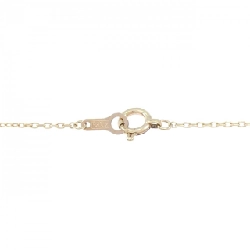 K10PG Vòng cổ kim cương chéo 0.033CT - Hàng hiệu Authentic 858458