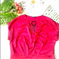 Áo lụa đỏ freesize