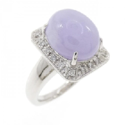 Nhẫn Ngọc Bích Oải Hương K18WG 7.90CT - Hàng hiệu Chính Hãng