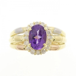 Nhẫn Amethyst K18YG/PT900/K18PG - Hàng hiệu Authentic 849288