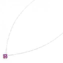 K18WG Hoa Hồng Ruby Dây Chuyền - Hàng hiệu Chính hãng 858865