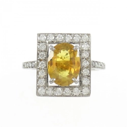 Nhẫn Sapphire K18WG 1.93CT - Hàng hiệu Chính hãng 853143