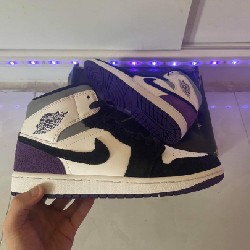 GIÀY THỂ THAO JORDAN 1 MID SE PURPLE HEEL PHỐI MÀU