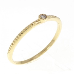 Nhẫn kim cương K18YG 0.03CT
