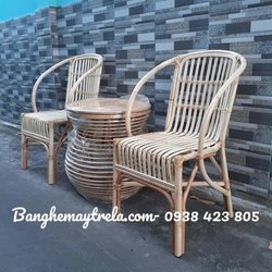 Bàn ghế đơn mây 537310