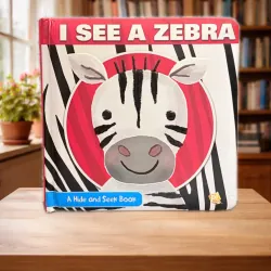 Board book I SEE A ZEBRA – SÁCH TRỐN TÌM SIÊU VUI CHO BÉ YÊU! 927633