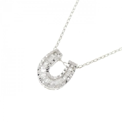 K18WG Mặt dây chuyền hình móng ngựa kim cương 0.20CT - Hàng hiệu Chính hãng 858066