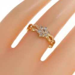Nhẫn kim cương hoa K18YG 0.30CT 669240