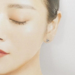 K14WG Bông tai hồng - Hàng hiệu Authentic 868000