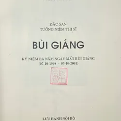 Đặc san tưởng niệm thi sĩ Bùi Giáng 739845