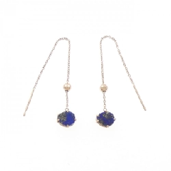 Bông tai Agat Lapis Lazuli - Hàng hiệu Chính hãng