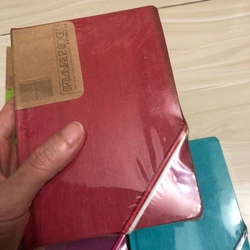 Sổ tay Notebook bìa da (màu đỏ)