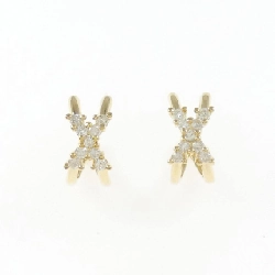 K18YG Bông tai kim cương 0.30CT - Hàng hiệu Chính hãng