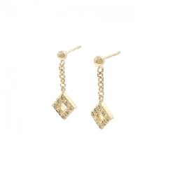 K18YG Bông tai kim cương 0.10CT - Hàng hiệu Chính hãng 870763