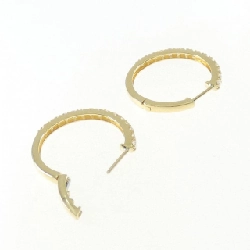 K18YG Bông tai kim cương hình vòng 0.809CT - Hàng hiệu Chính hãng 871913