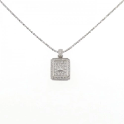Dây chuyền kim cương hồng PT900/PT850 0.32CT - Hàng hiệu Authentic 858055
