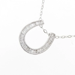 K18WG Mặt dây chuyền hình móng ngựa kim cương 0.20CT - Hàng hiệu Authentic 858504