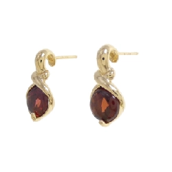 K18YG Garnet Bông tai - Hàng hiệu Authentic 871586