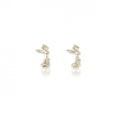 K10YG/K18YG Bông tai ngọc trai Akoya 3.0mm - Hàng hiệu Chính hãng