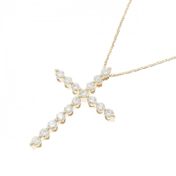 K18YG Dây chuyền kim cương hình chữ thập 0.50CT - Hàng hiệu Chính hãng 856806