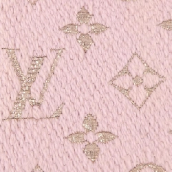 Louis Vuitton LOUIS VUITTON Echarpe Logo Mania Shine M70466 Khăn quàng - Hàng hiệu Chính hãng 833590