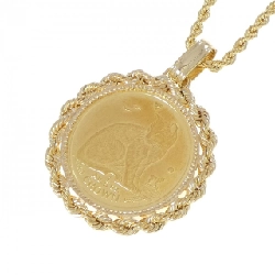 750YG/K18YG(khung) Dây chuyền đồng xu - Hàng hiệu Authentic 857616