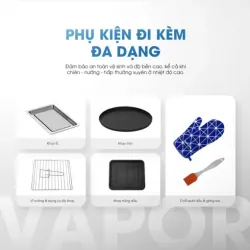 Nồi chiên hơi nước Kalite Vapor 4in1, 8 chế độ nấu tự động 933278