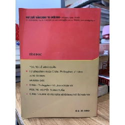 Giới thiệu một số tác phẩm của C.Mác ,PH.Ăngghen và V.I.Lênnin về chính trị