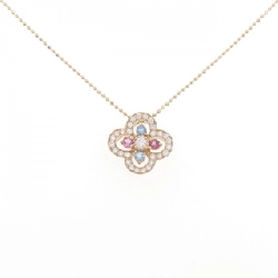 K18PG Hoa Đá Màu Dây Chuyền - Hàng hiệu Chính hãng