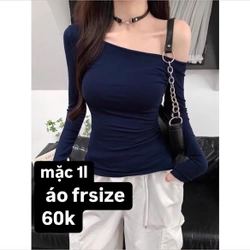áo thun nữ ôm lệch vai basic 447170